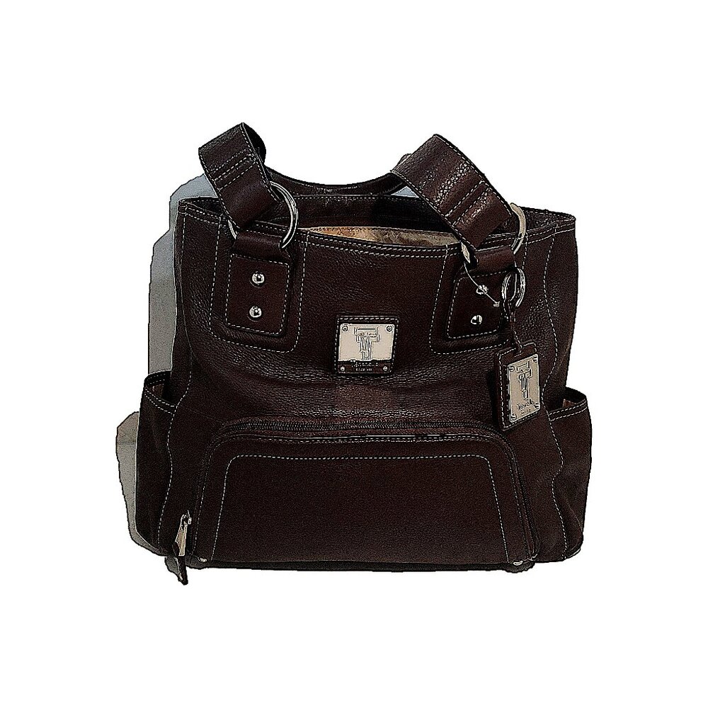 .88 SHOW. Tignanello Brown Leather Satchel Handbag